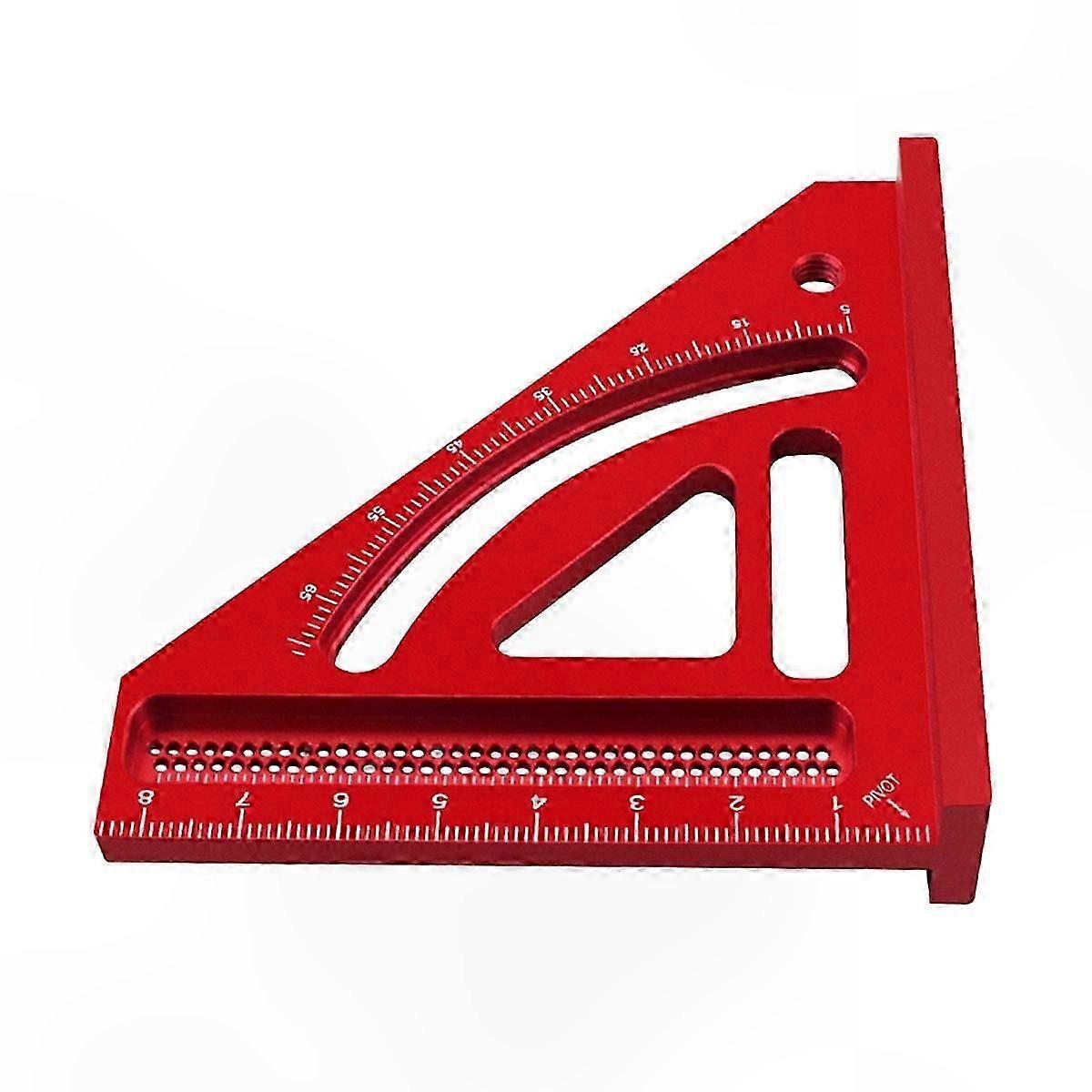 Adjustable Angle Measuring Tool, Aluminum Triangle Ruler for Woodworking, Precision Protractor for Accurate Layouts