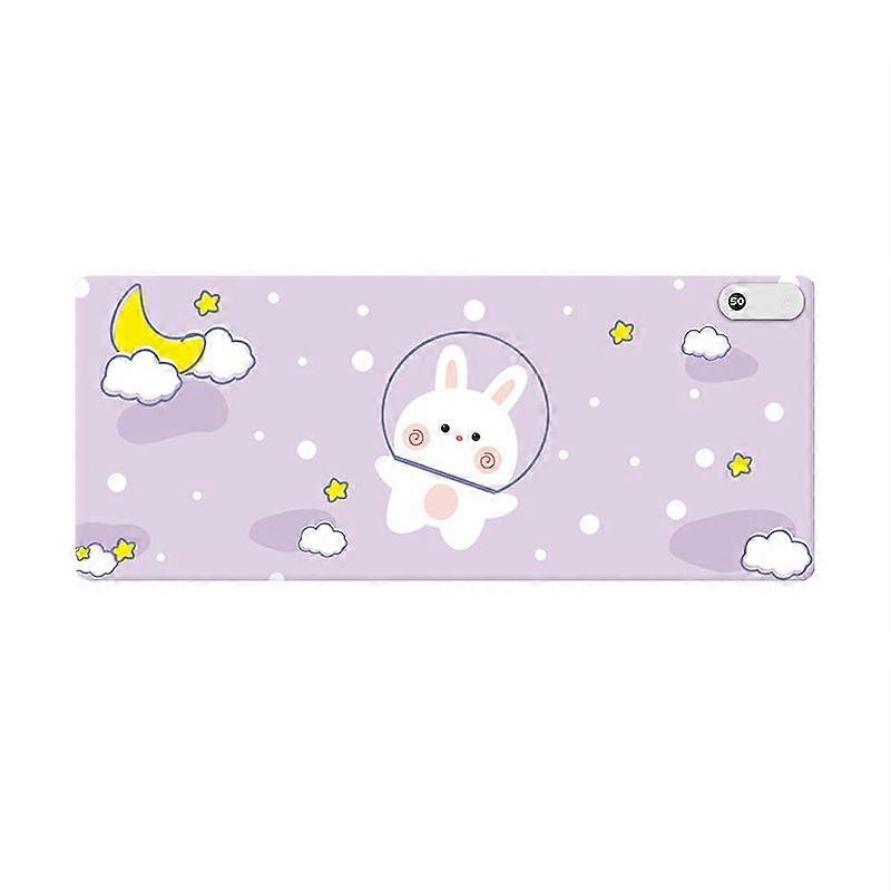 Smart Timing Heating Mouse Pad, Style:Rabbit 80x33cm Rabbit 80x33cm
