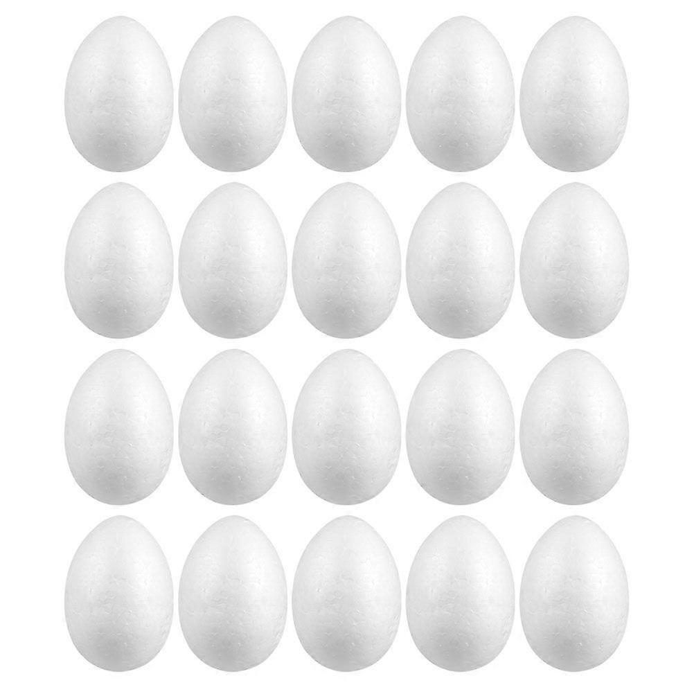 30Pcs Gathering Foams Eggs Festival DIY Eggs Easter Craft Eggs Easter Decorations