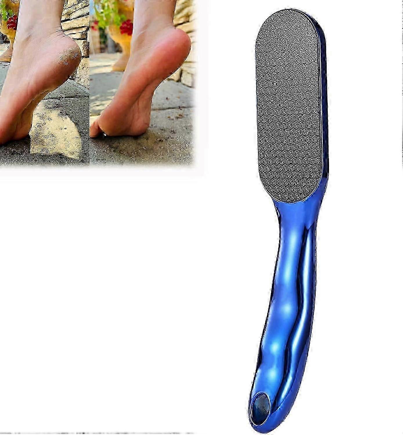 Lima de pé de grão de veias, Lima de pé de grão de veias, Lima de pé de vidro nano com cabo ergonômico antiderrapante, Ferramentas profissionais de cuidados com os pés, Lima de pé de vidro nano C
