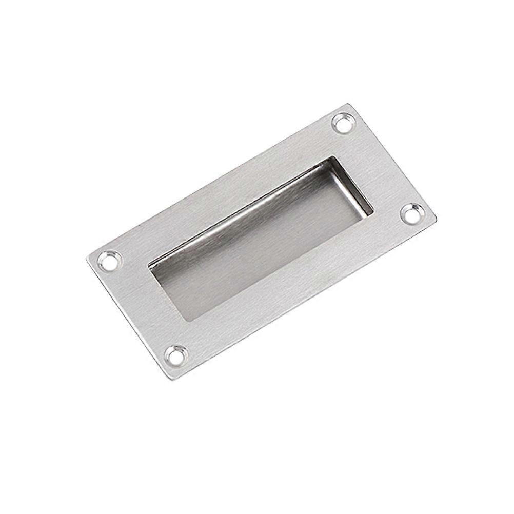 Concealed Embedded Handle for Cabinet Sliding Doors and Drawers, Silver Finish