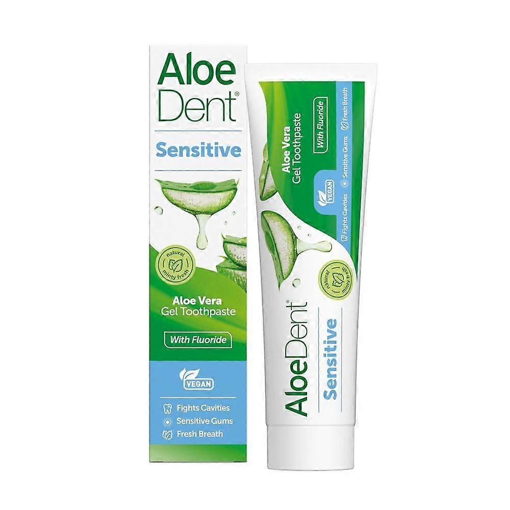 Aloe Dent Sensitive Aloe Vera Gel Toothpaste with Fluoride 100ml - 4 Pack