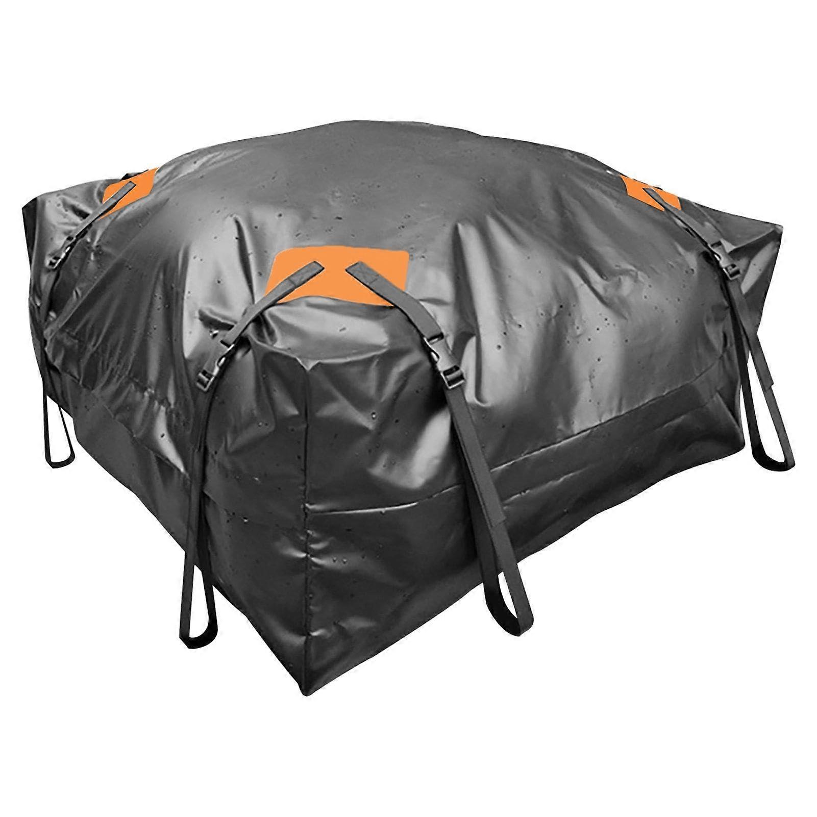 Car Roof Bag Waterproof Luggage Carrier Adjustable Soft Roof Rack for SUV Truck Vehicle Storage Travel Box