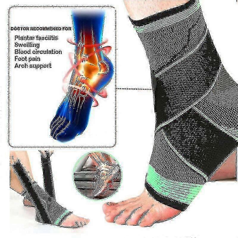 (l) Ankle Support Compression Strap Achilles Tendon Brace Supports ...