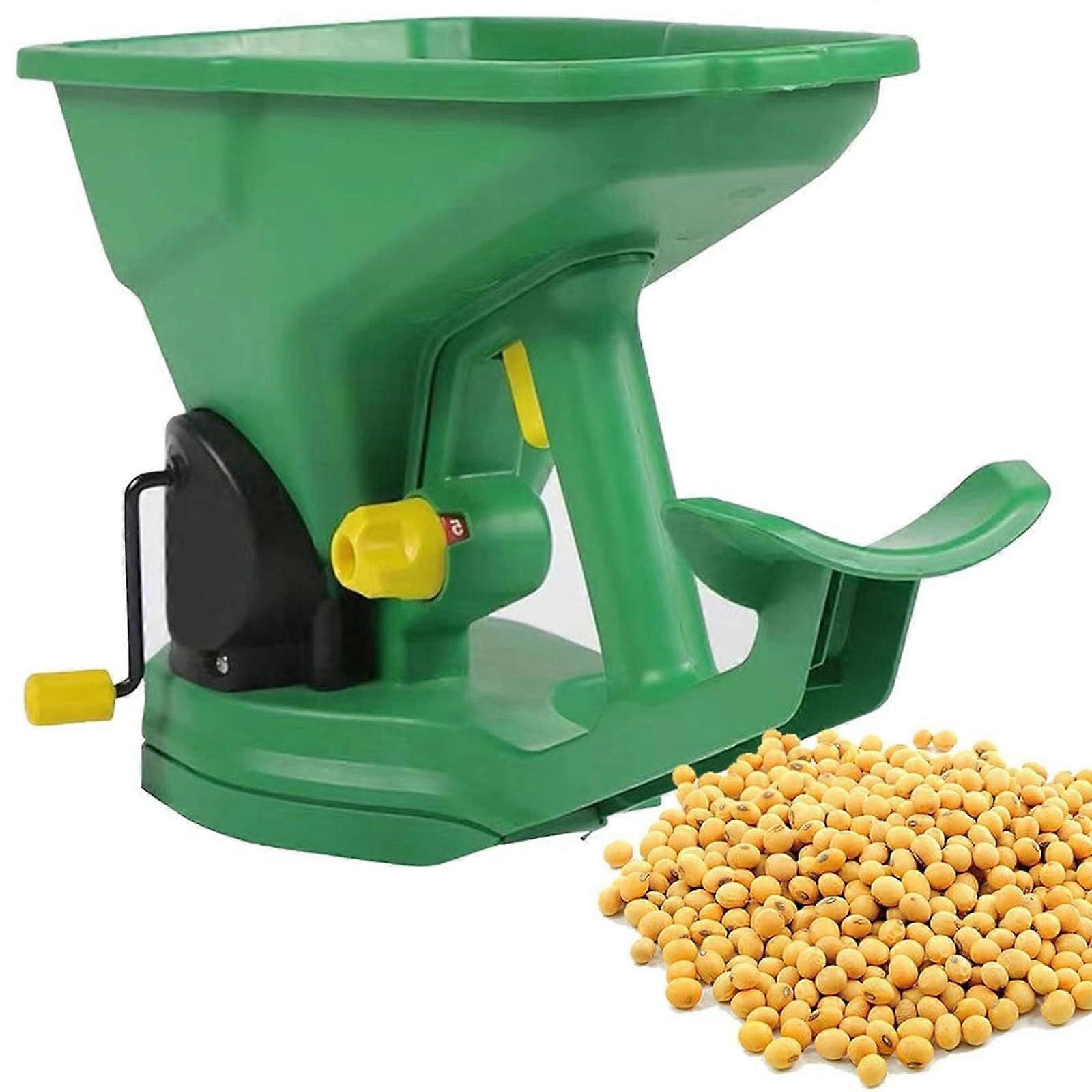Handheld Seed Spreader 1.5L Capacity Portable Garden Spreader 5 Adjustable Settings For Lawn Fertilizer Small Farm