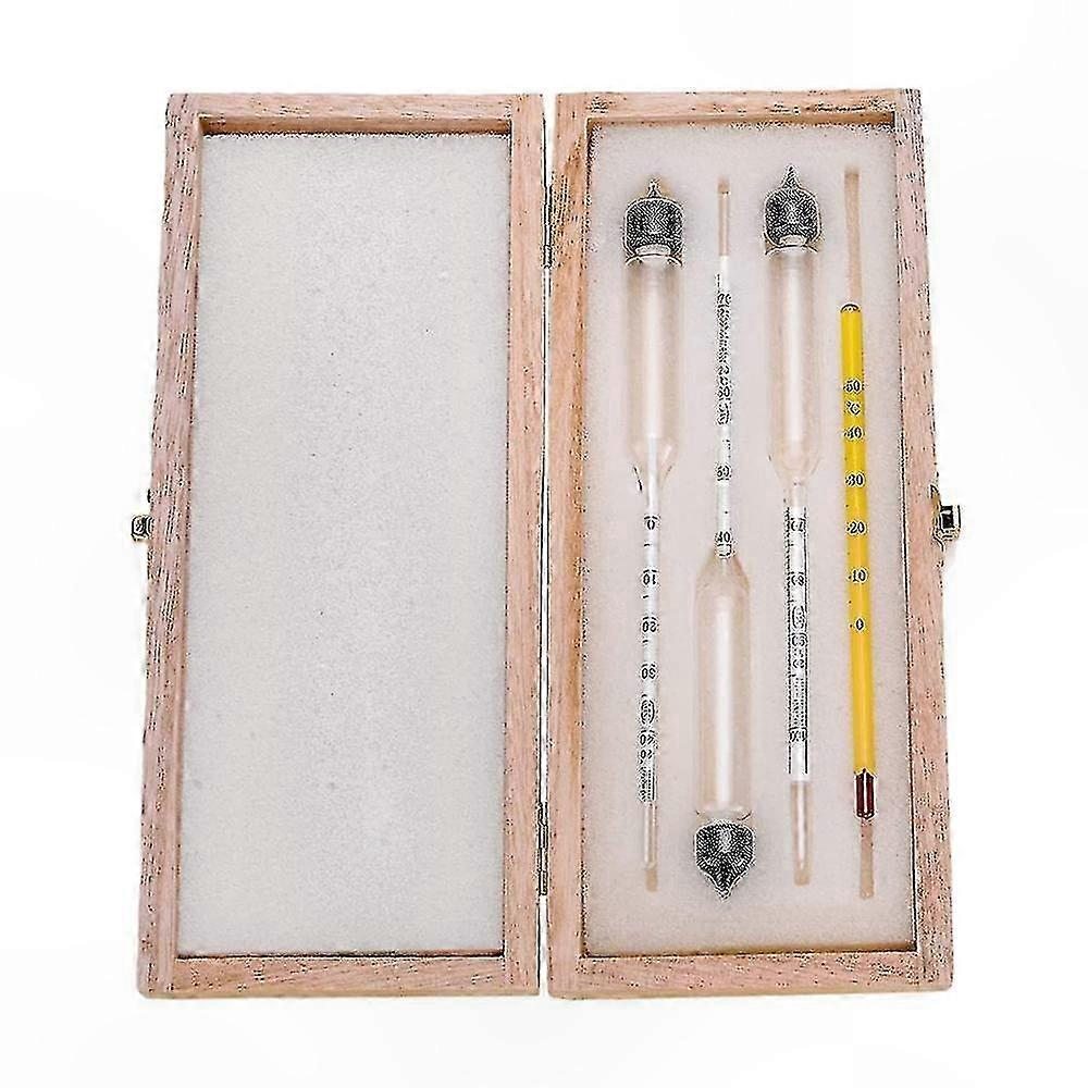 Wine Alcohol Hydrometer with Thermometer for Brewing and Testing Measures