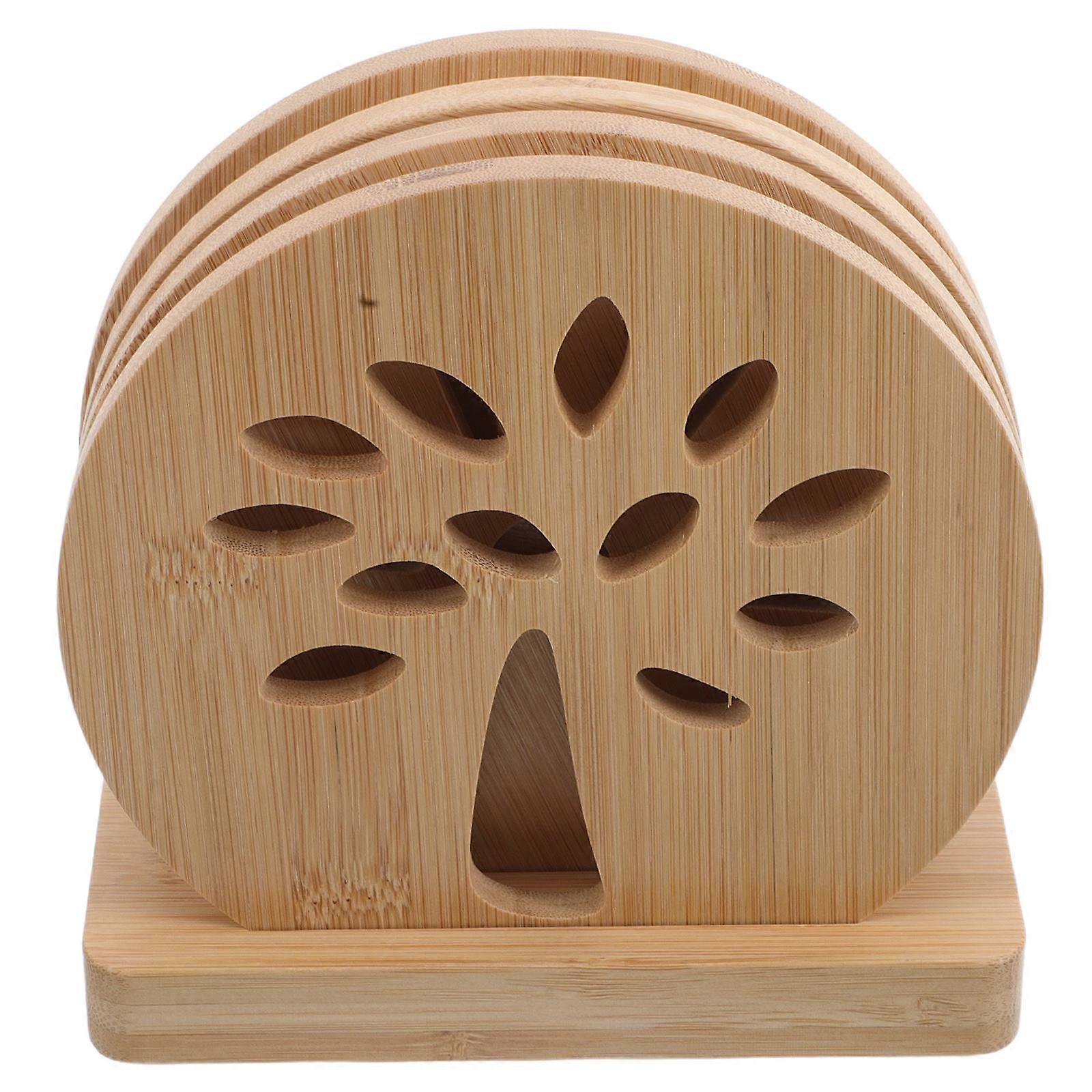 Pot Trivets Drink Coasters Bamboo Insulation 4Pcs 16.00X16.00X8.00CM For Home Use