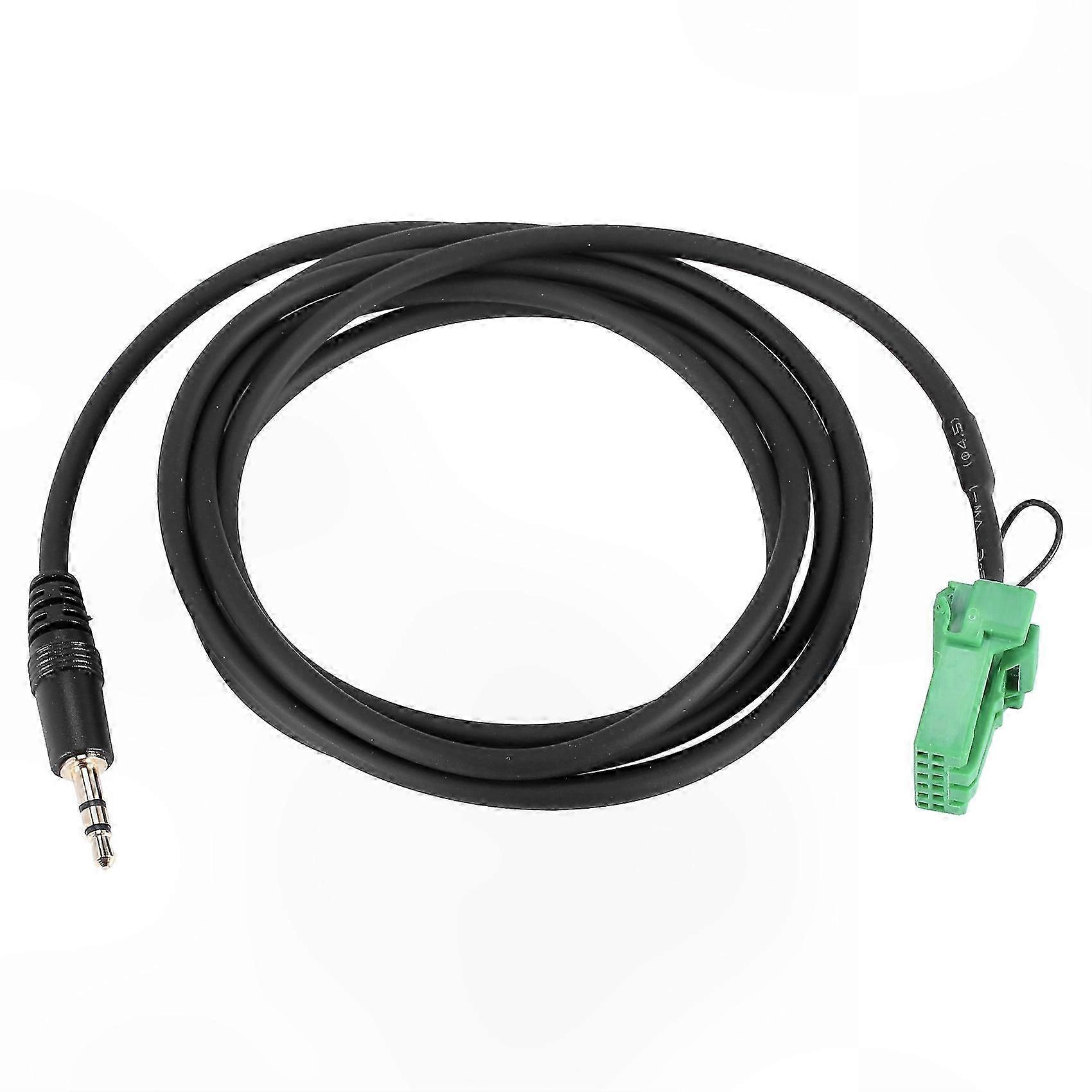 3.5mm Stereo o Cable with 6-Pin Green Connector for Car AUX Input Compatibility with Select 2002-2006 Vehicles