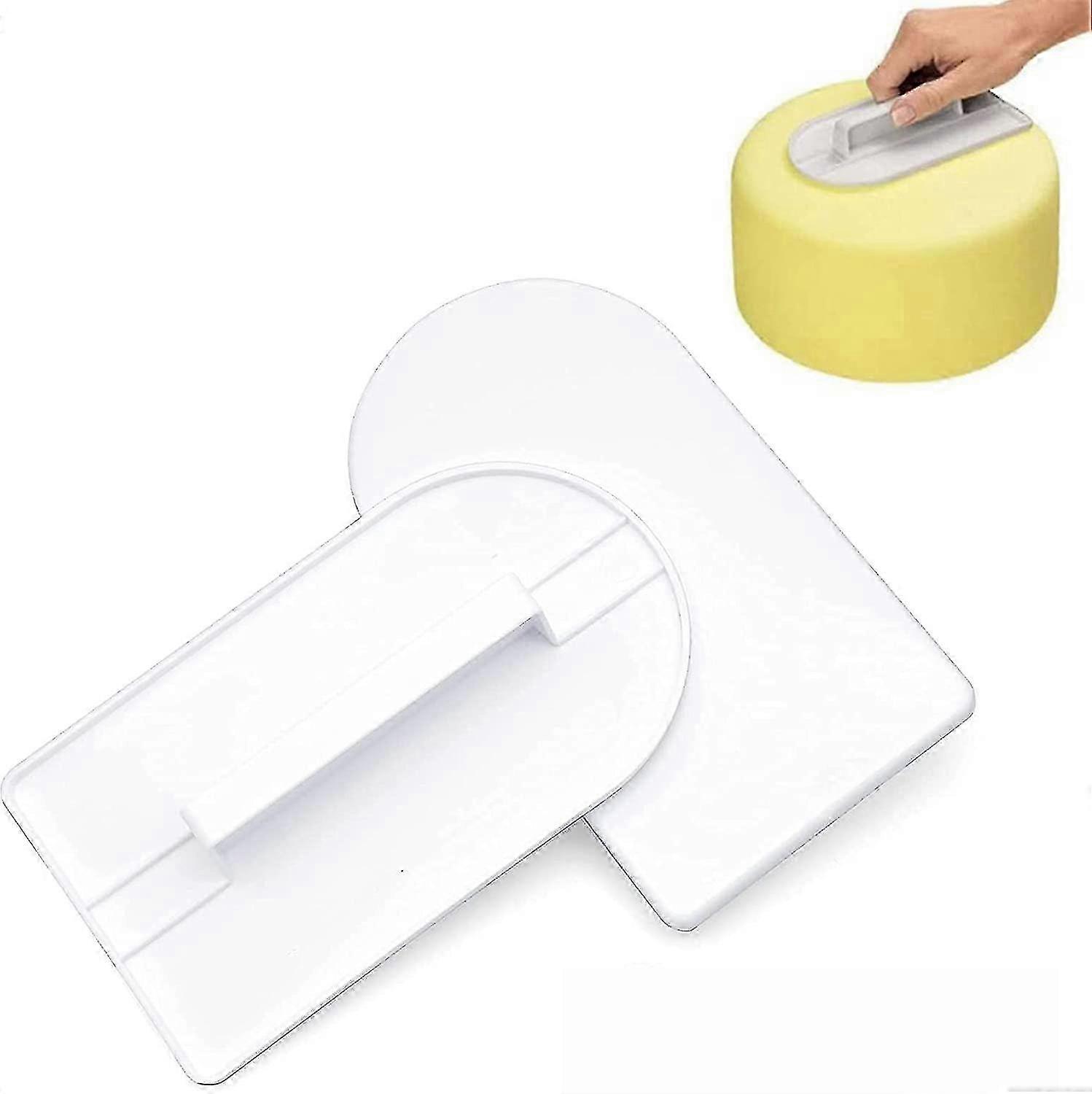 2 Pieces Cake Smoothing Tool, Fondant Smoother Tool, Cream Scraper,...