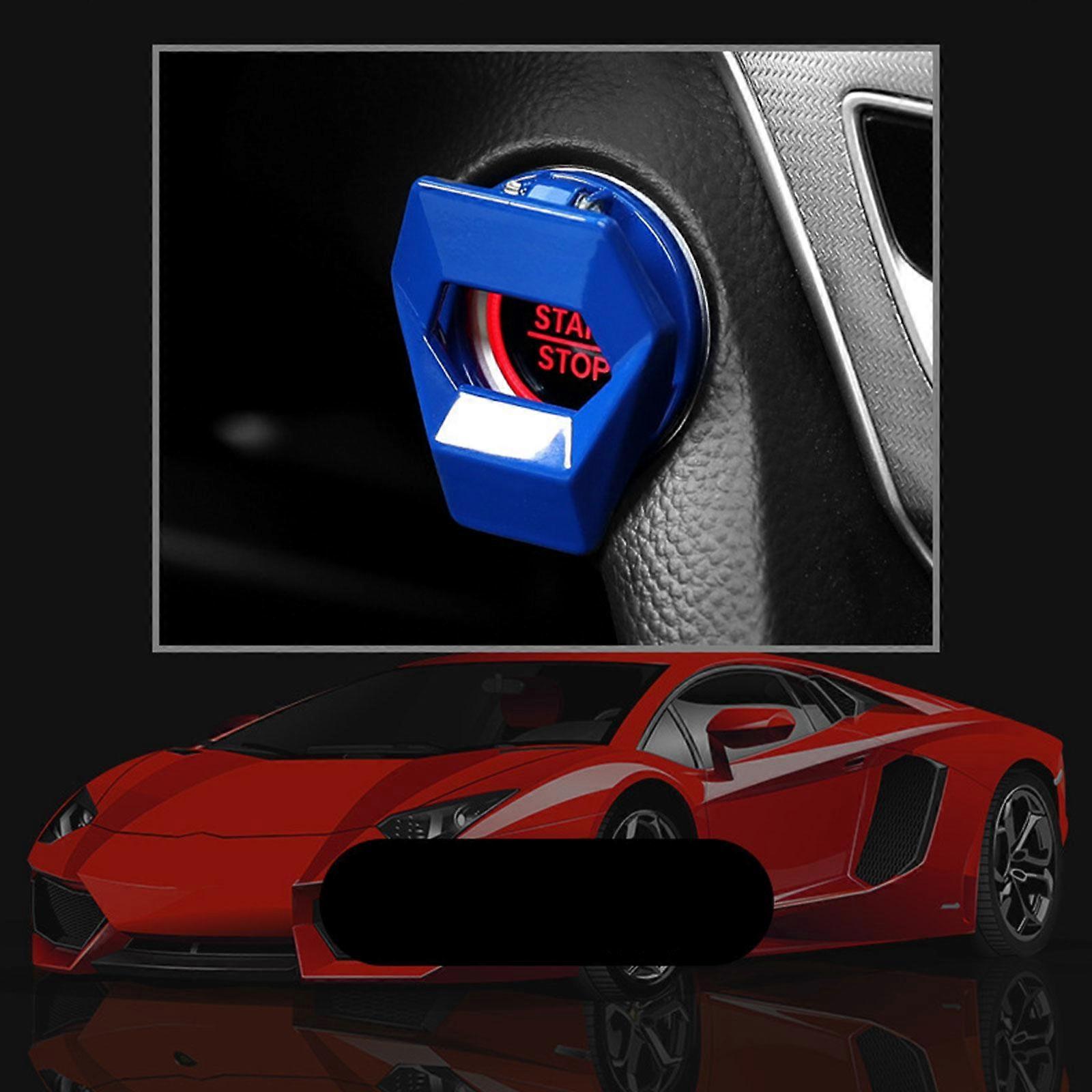 Engine Start Button Cover - Stylish Color Options, Durable Zinc Alloy, Easy Installation