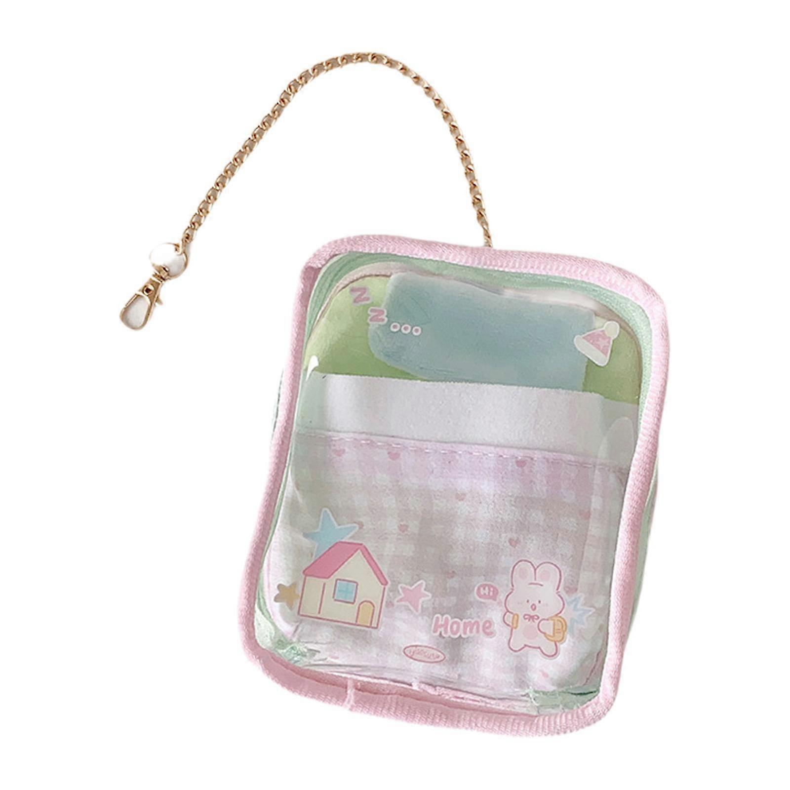 Small Figure Display Bag Clear Figure Display Bag for Small Doll Collectibles
