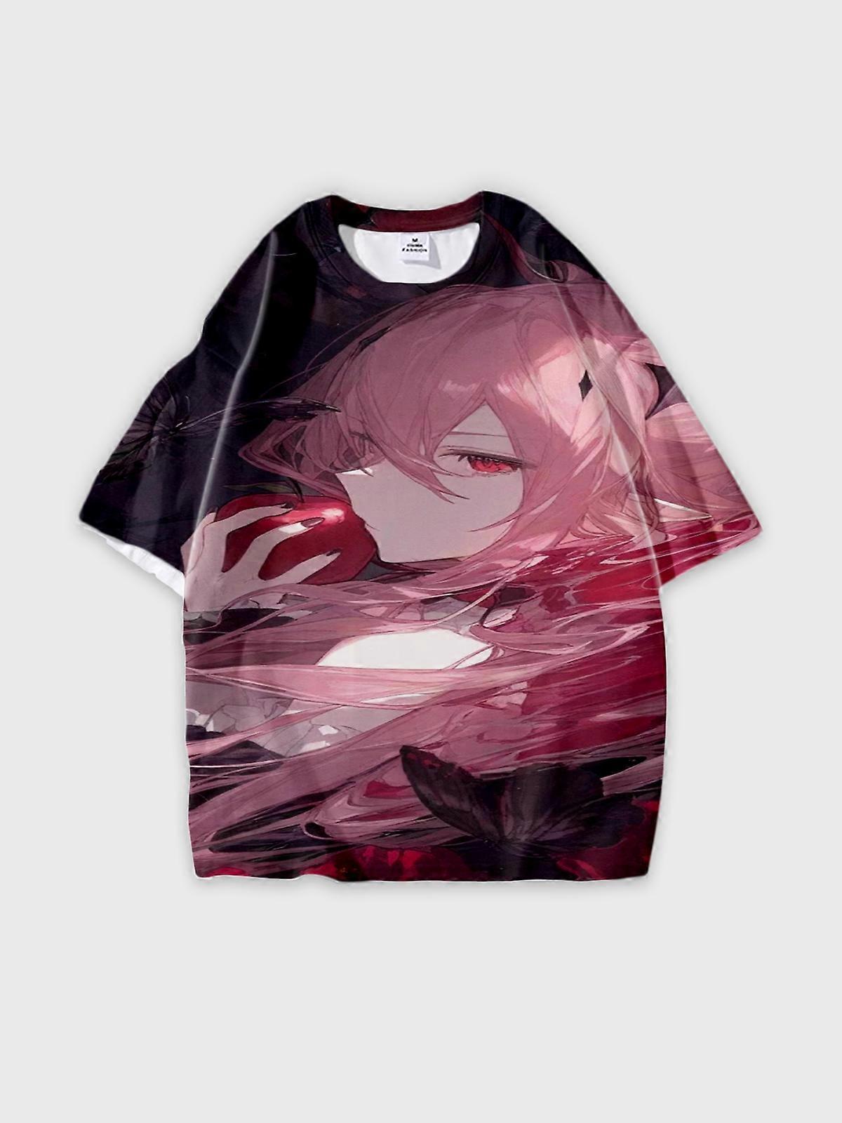 T-Shirt Short Sleeve Round Neck, Summer Casual Loose Graphic Tee, Unisex Seraph of the end Krul Tepes U3132