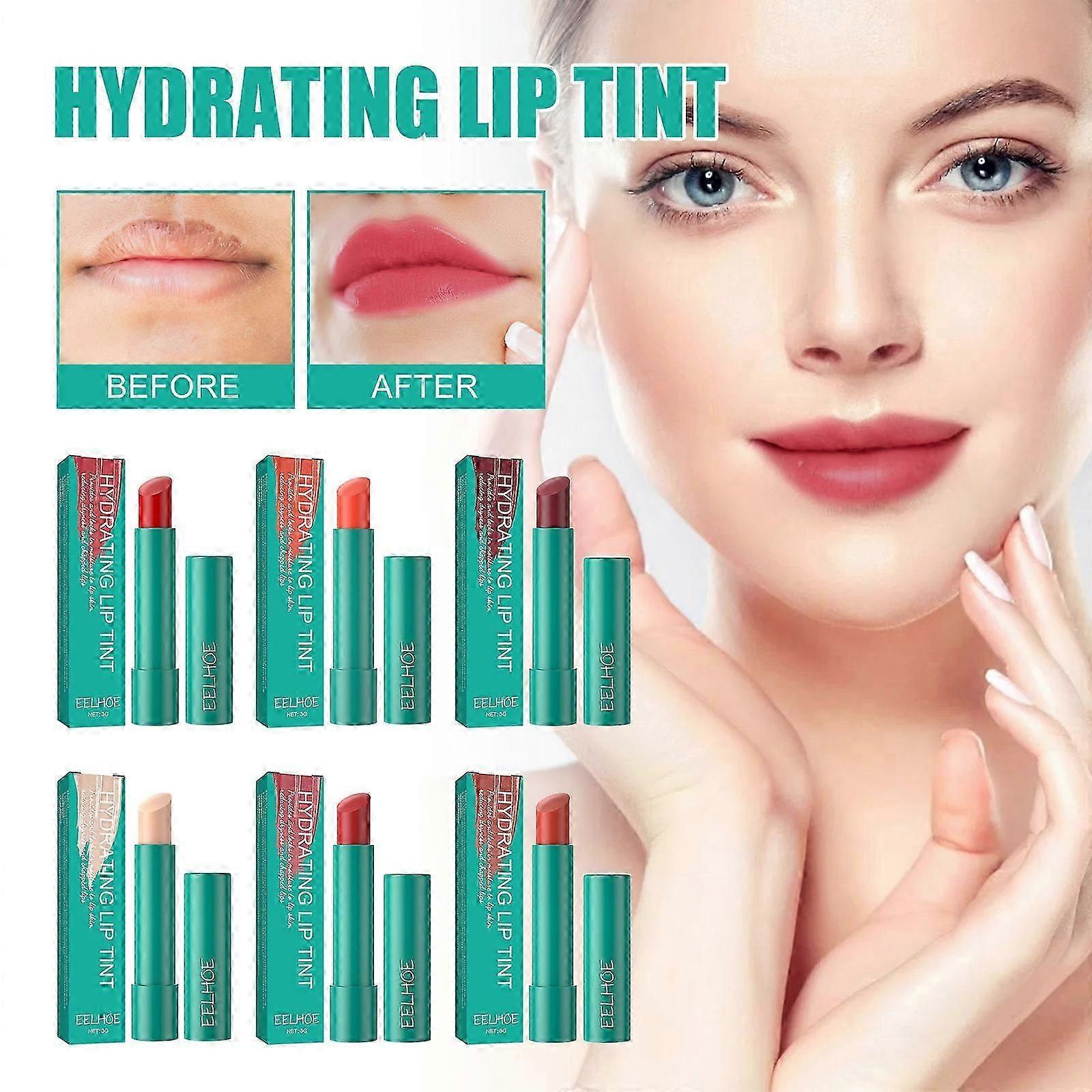 Lip Tint Hydrating,Sheer Strength Hydrating Lip Tint, Powerful Moisturizing Lipstick Water Lipstick,Non-Sticky And Long-Lasting