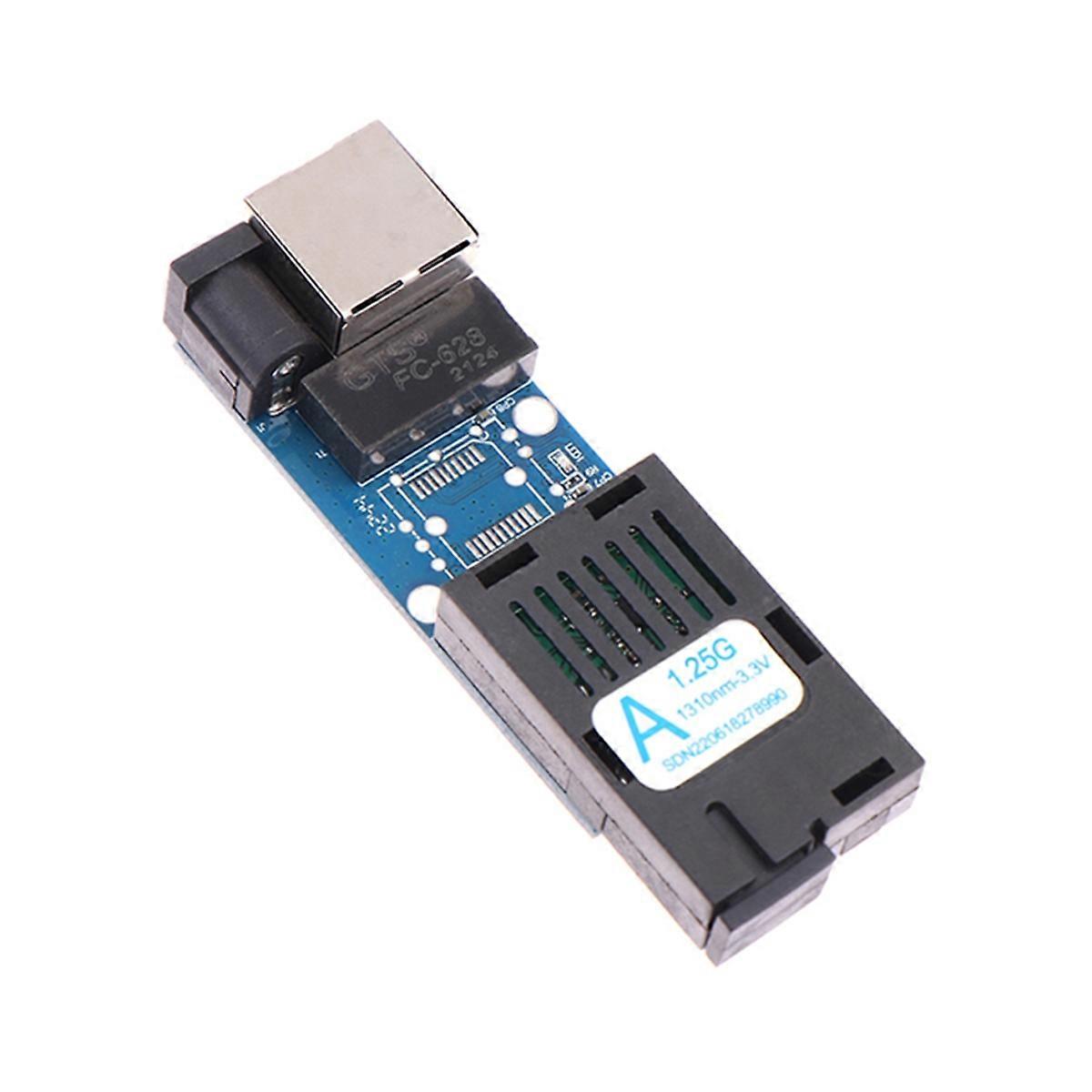 Mini Gigabit Fiber Optical Media Converter 10/100/1000Mbps Single Mode 3Km UPC/ SC-Port Style:A