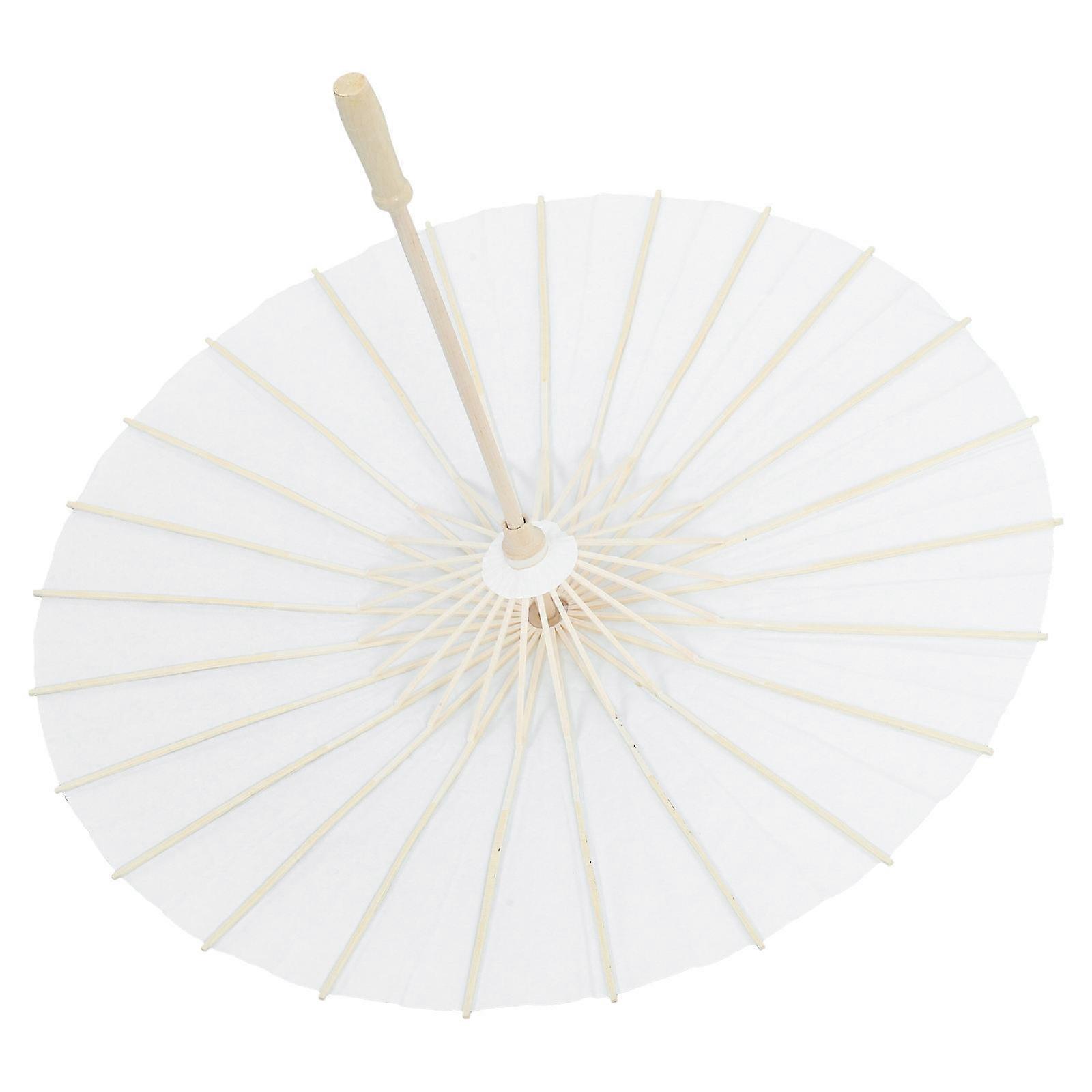 DIY Blank Paper Umbrella for Graffiti and Decoration White Color Smooth Surface Easy to Use 8 Inches