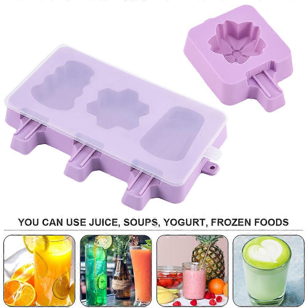 Ice Cream Mold Silicone Popsicle Molds for Ice Making 2Pcs Creative Tool