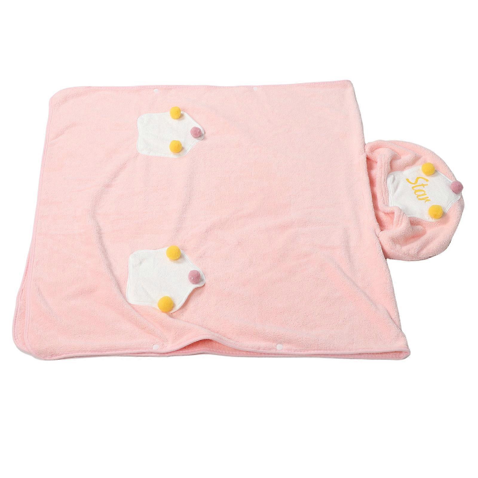 Super Absorbent Baby Bathrobe Hooded Design For Kids With Cute Cartoon Pattern Perfect For Bath Time 65X65X0 30CM 1Pcs