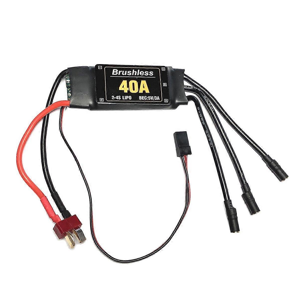 2-4S 40A Brushless ESC Drone Airplanes Parts Speed Controller Motor T Plug for RC FPV Quadcopter He