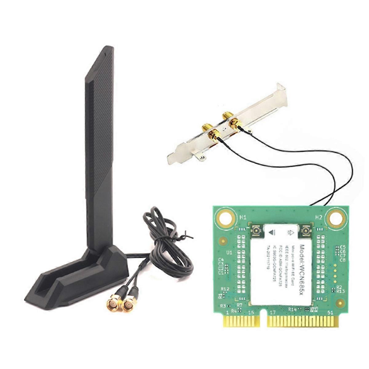 NFA725 NFA765 WCN685 AX6000 WiFi Module WIFI6E 2.4G 5G 6G BT 5.2 Mini PCIE Wireless WiFi Card with Magnetic Antenna