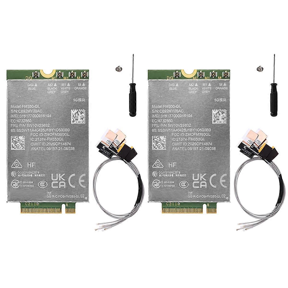 2PCS FM350- Sub-6 Ghz 5G/4G/3G Module for T14s X13 Gen3 X1 Carbon 10th 5G M.2 Module