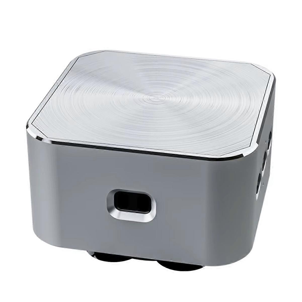 Bone Conduction Bluetooth Speaker with FM Radio Resonant Audio Speakers Wireless Stereo Sound Speaker Silver