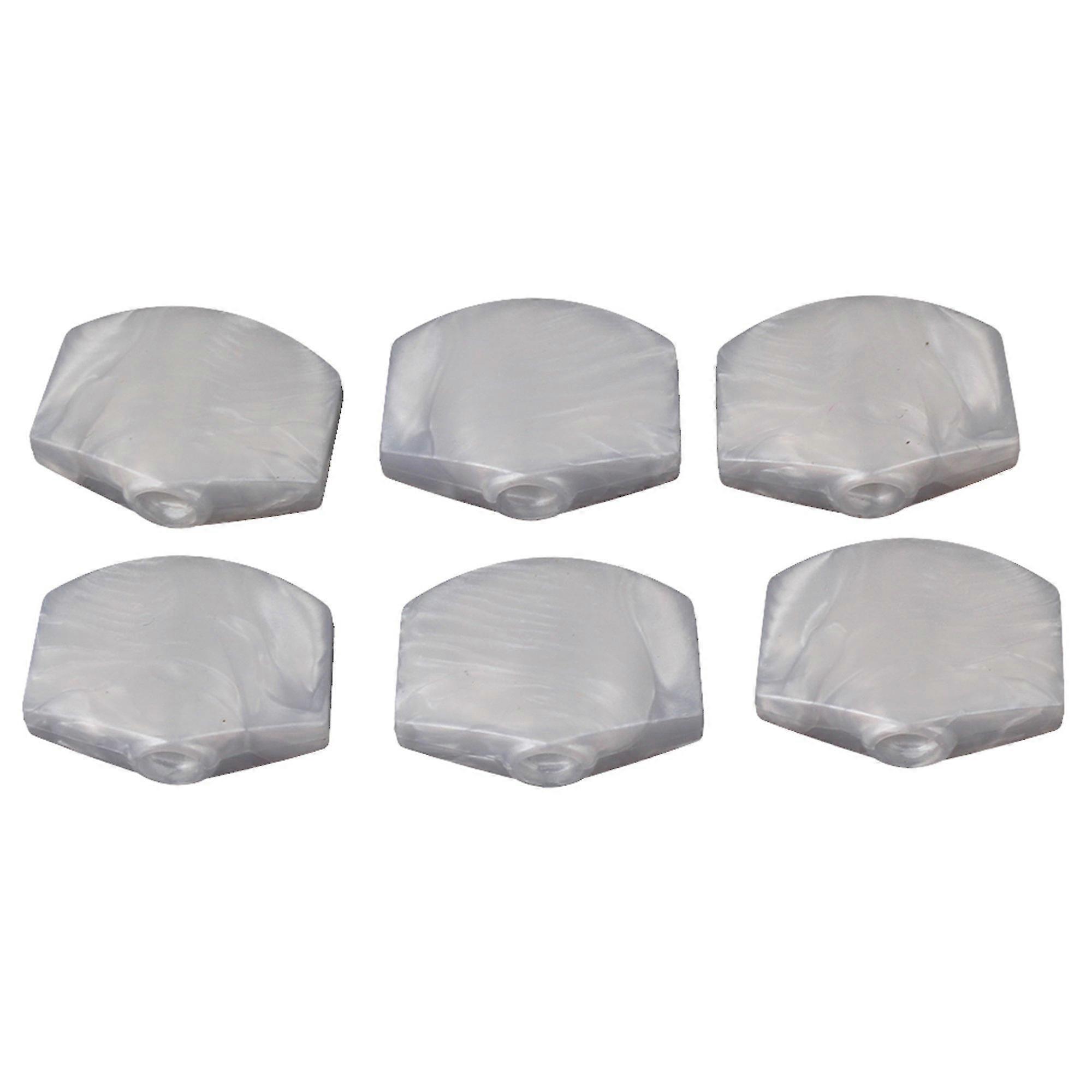 2025 Guitar Tuner Machine Head Buttons White Pearl Tuning Key Square Buttons Set of 6