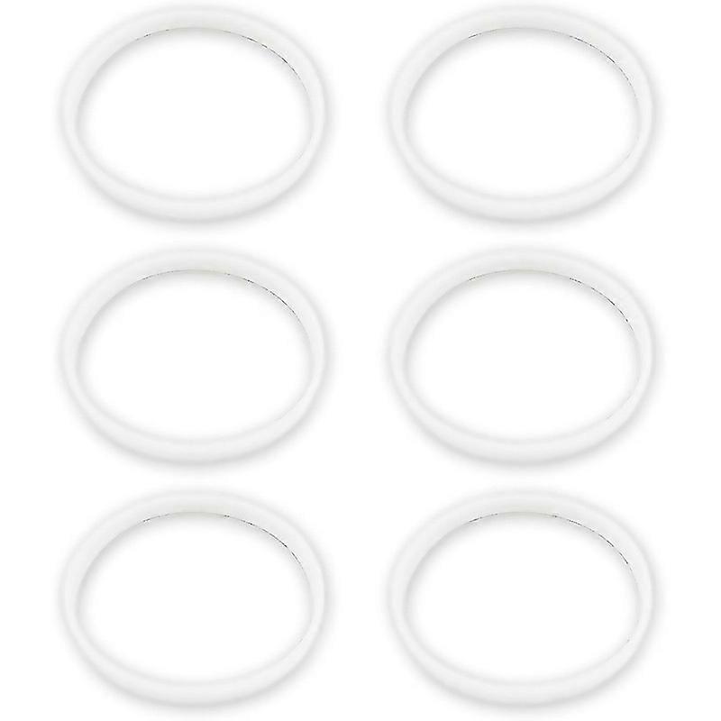 For 6 Pack Rubber Gaskets Seal Oring For Ninja Juicer Blender Cups Parts White