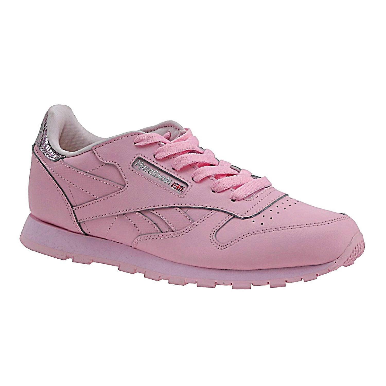 Reebok Childrens/Kids Classic Metallic Leather Trainers
