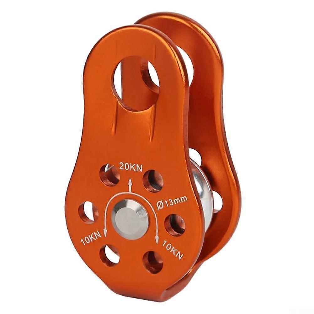 Professional Grade 20KN Fixed Side Rope Pulley For Tower Work And Ski Patrol Red