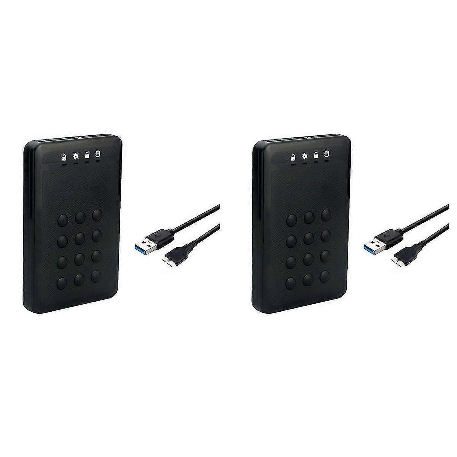 HDD Enclosure SSD Case Encrypted Hard Drive Enclosure 5Gbps USB3.0
