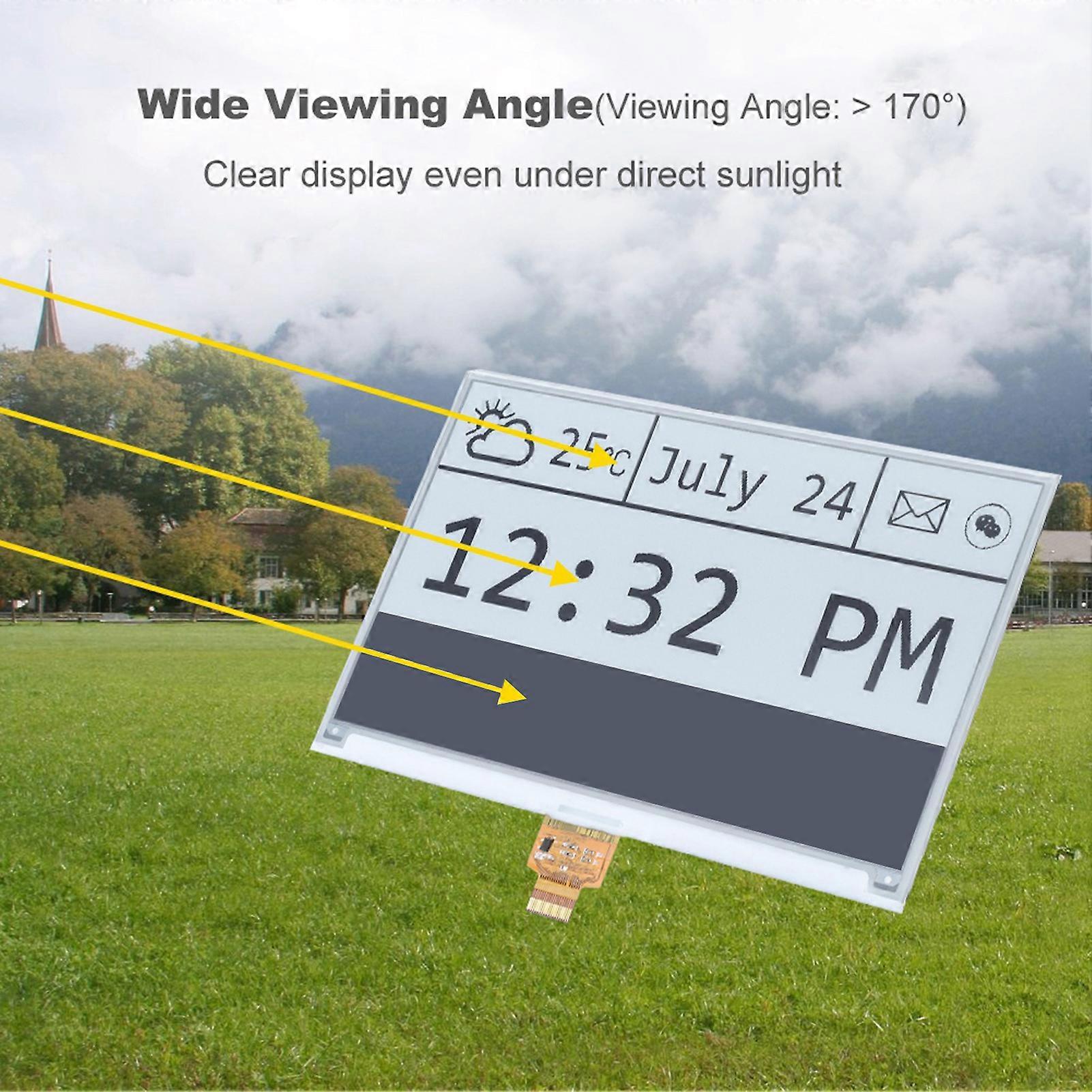 7.5inch 640x384 E Ink Display HAT SPI Interface Black & White