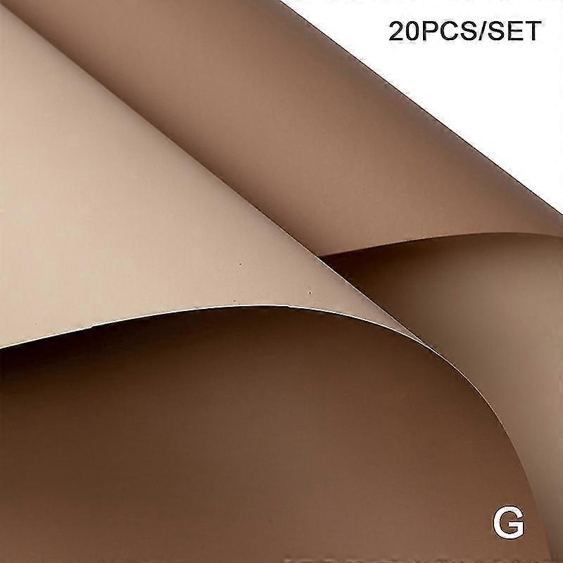 20pcs/pack Of Flowers Wrapping Paper Two-color Bouquet Floral Wrapping Paper 2025