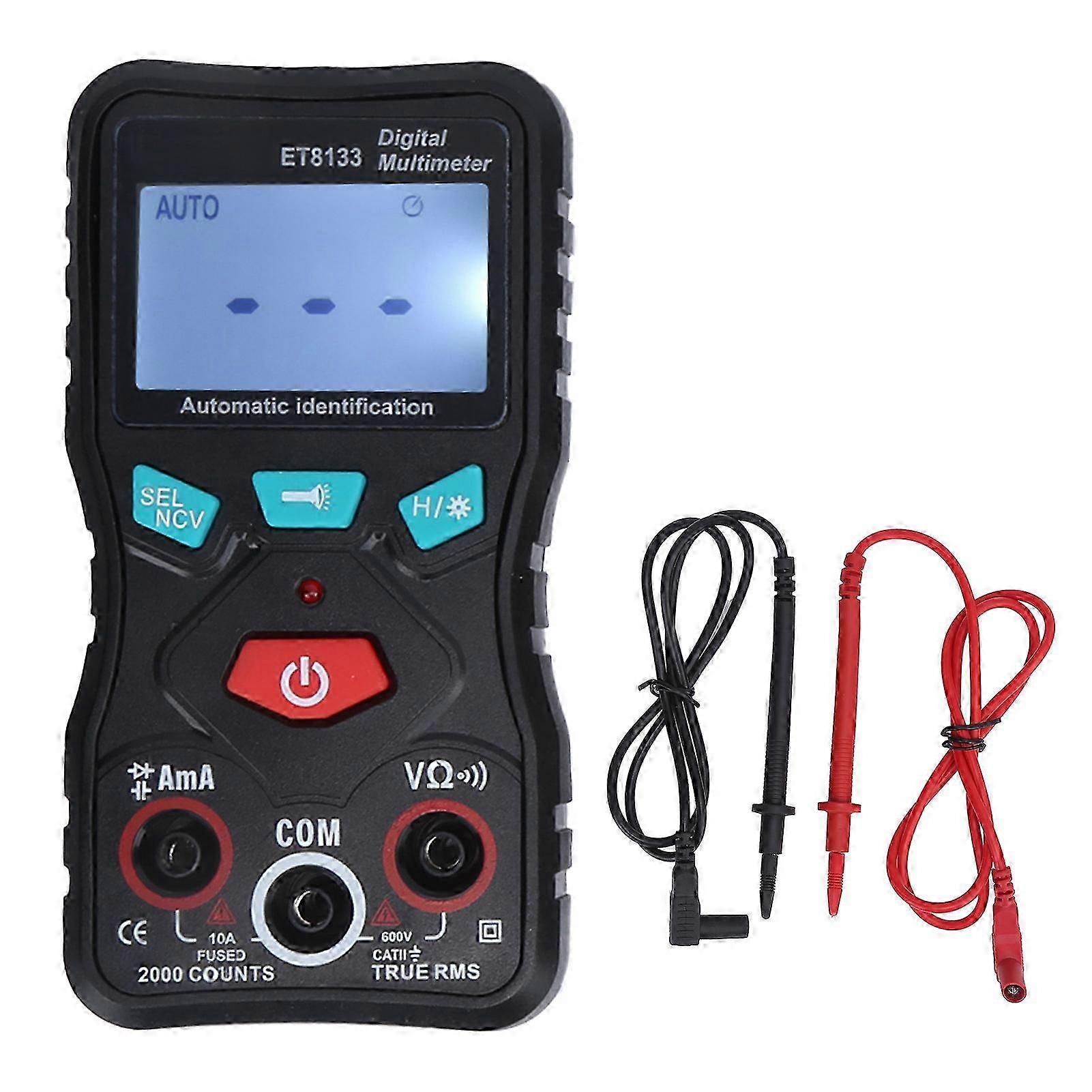 ET8133 Full Automatic Digital Multimeter for Voltage Current Capacitance Diode Buzzer Testing 2025