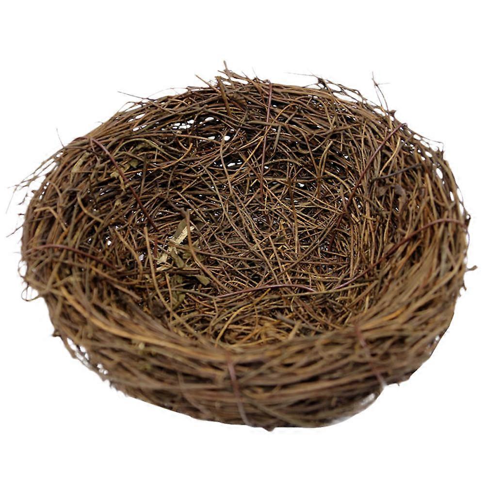 Bird Nest Ornament Made of Rattan for Decoration Use with 18Pcs Set