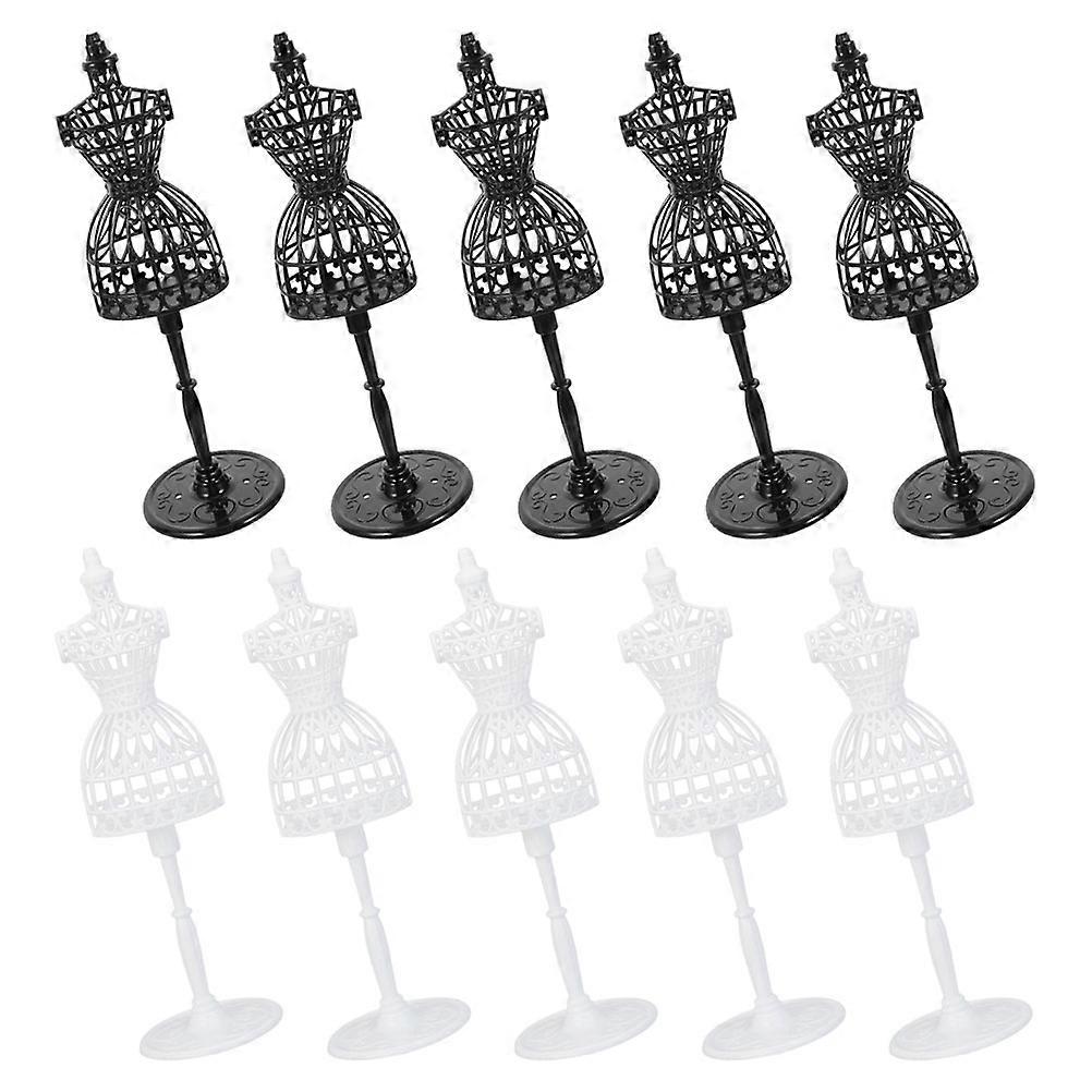 Doll Dress Mannequin Display Supports for Decor 30Pcs Miniature Stands