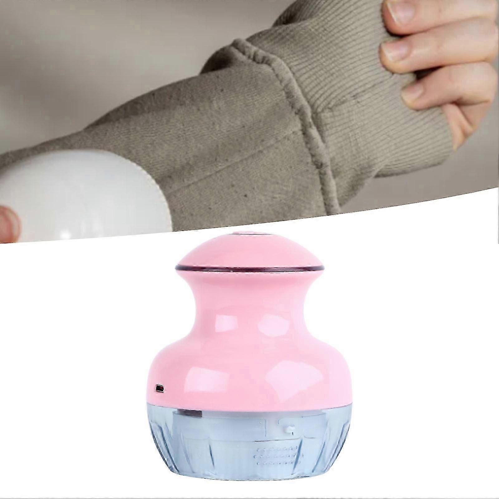 Lint Remover Rechargeable 500mAh 6 Blades Ergonomic Safe Efficient Cordless with Gray Clear Plastic Collector Clothes Defuzzer for Sweater Home Use P