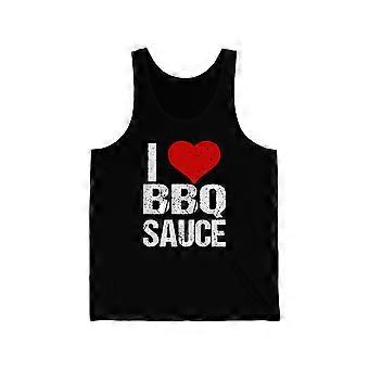 I Love BBQ Sauce Unisex Tank Top