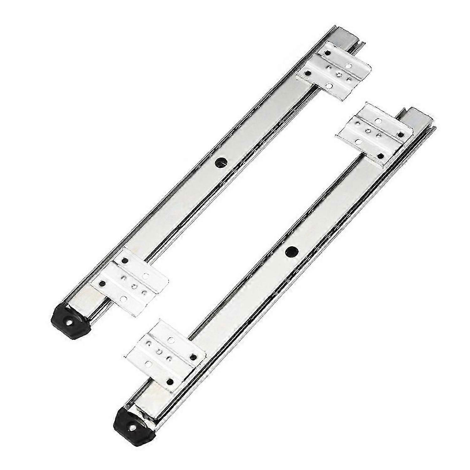 35Key Desk Keyboard Drawer Rail Desk Tray Slide Rail Track Adjustable