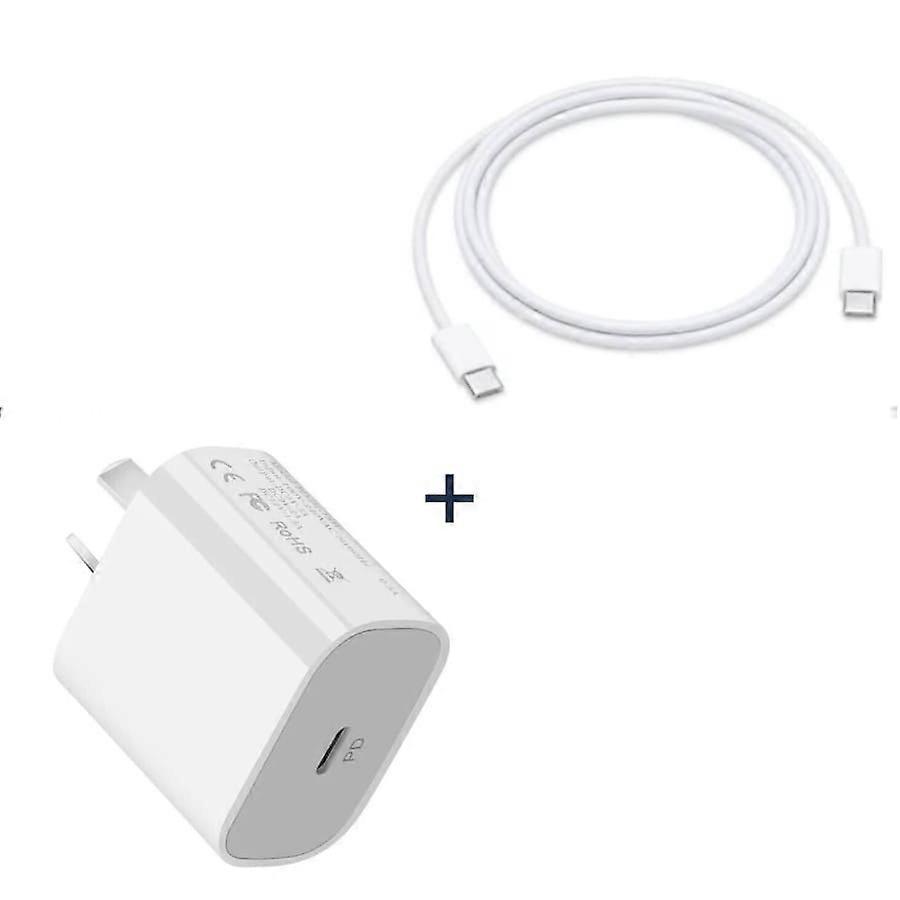 Type C To Type C Charger Cable (1m) & Wall Plug (nz/aus)