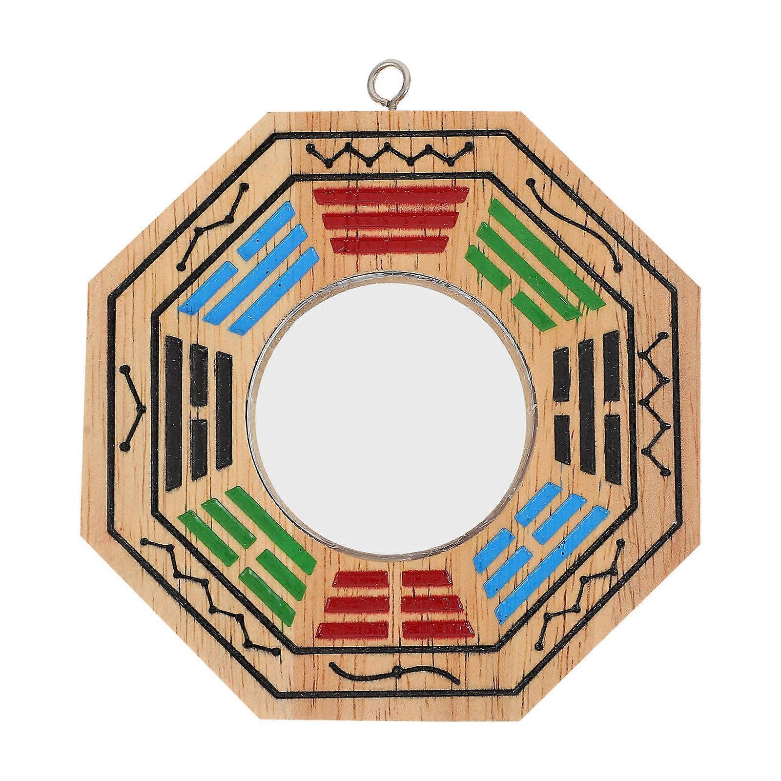 Home Wall Adorn Wood Ornaments Bring Good Luck Retro Style Appearance Desktop Decor 1Pack