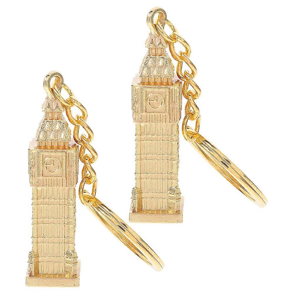 Big Keychain Zinc Alloy Pendant for Decor 10Pcs British Style Accessory