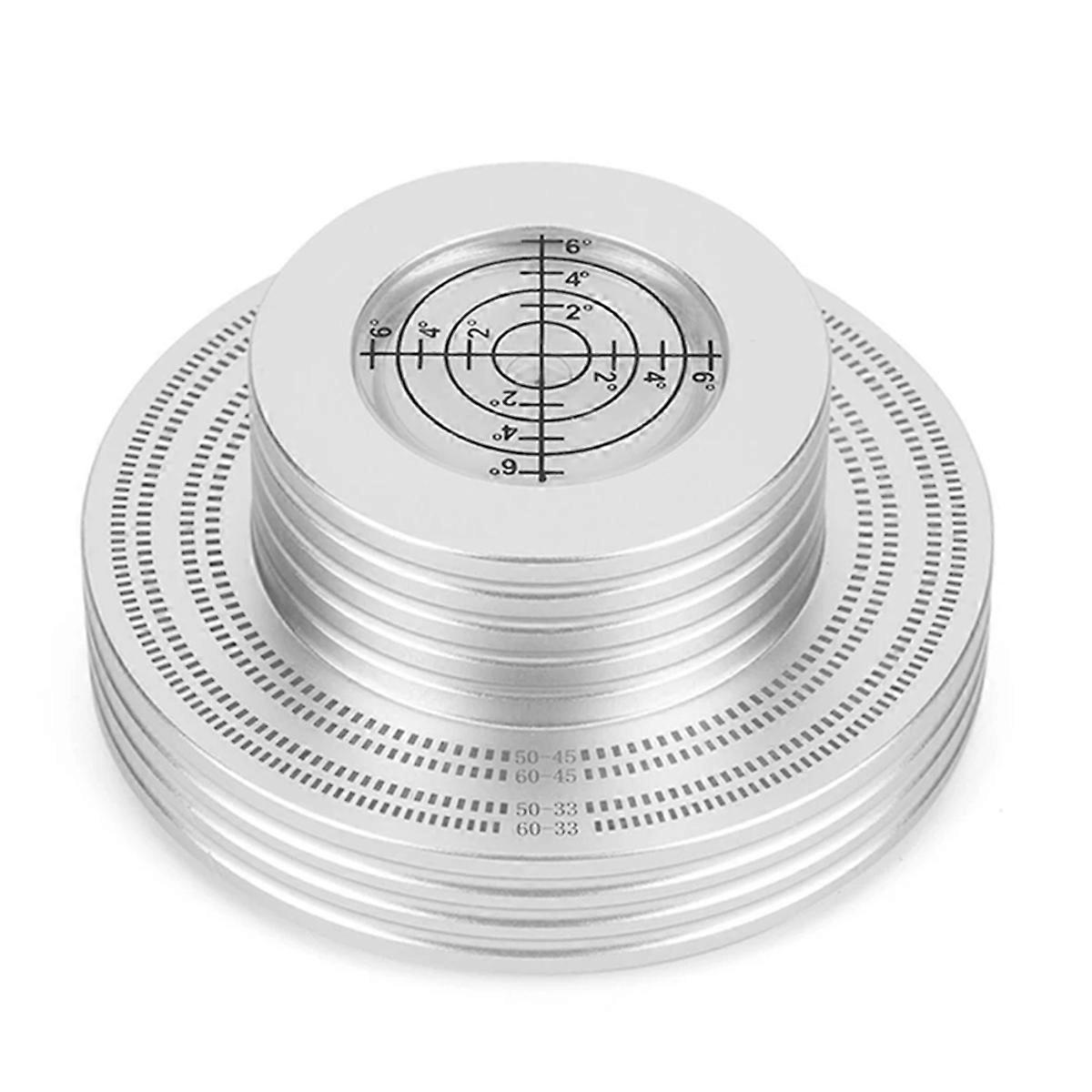 Record Weight LP Vinyl Record Clamp Level Turntable Stabilizer silver