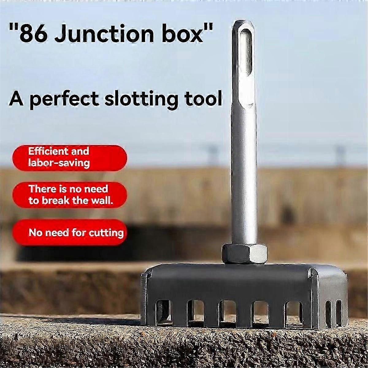 2pcs Square Hole Cutter for 86-Type Box Electric Hammer Hole