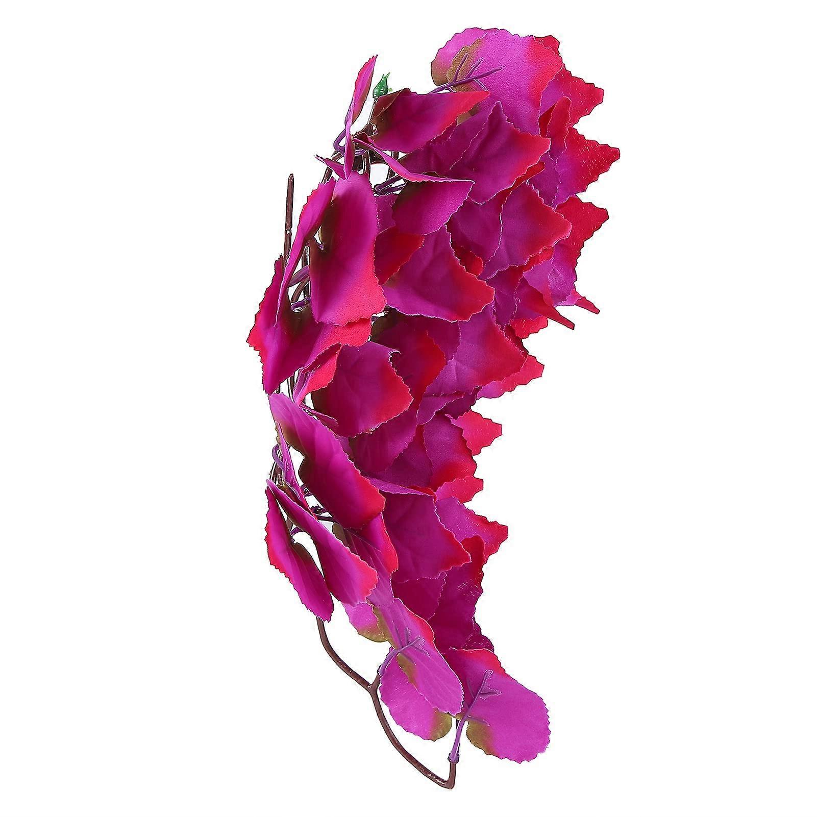 Terrarium Plants Plastic Hanging Leaves With Suction Cup Reptile Decor Model T1034J1 Hermit Crab Lizard Compatible