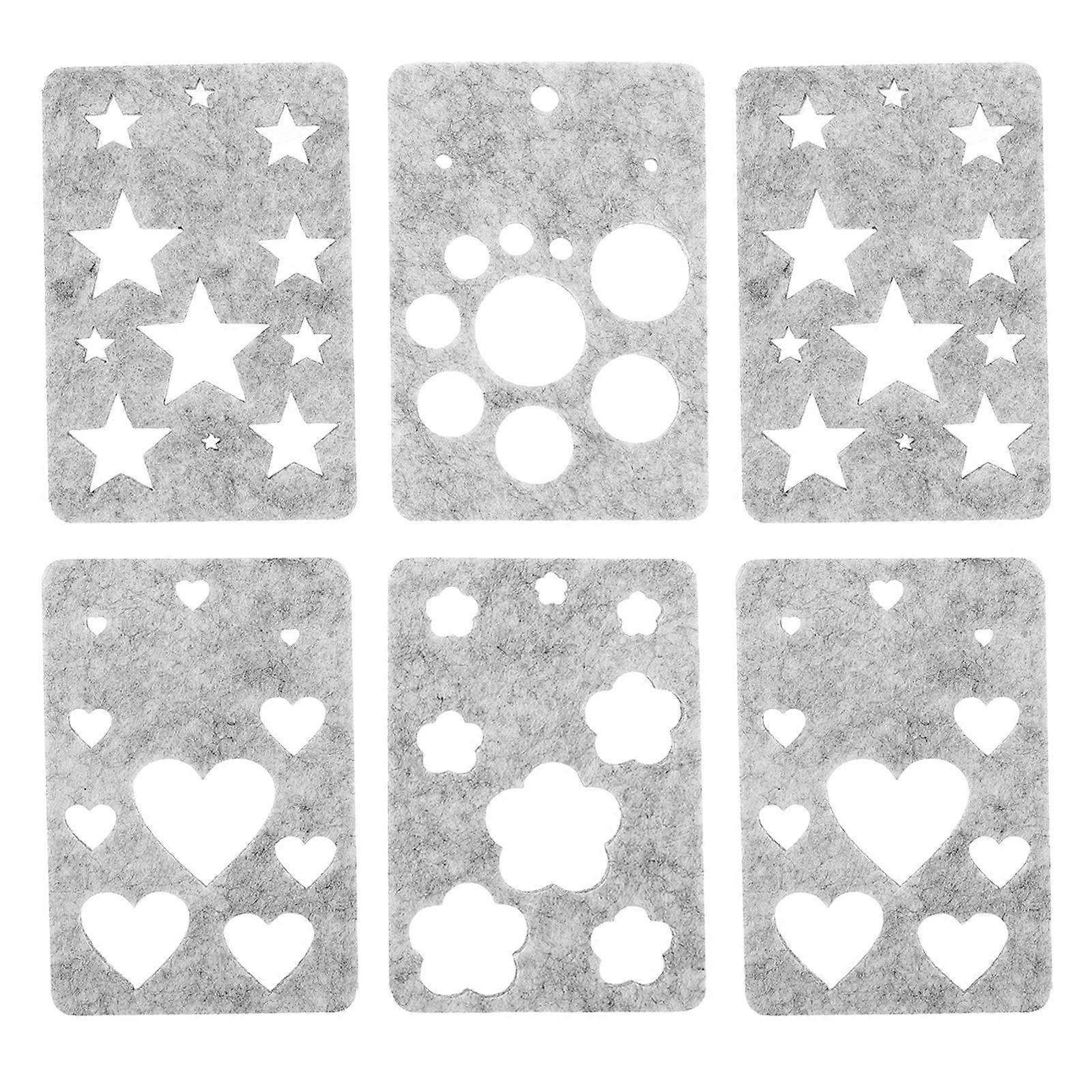 10 Set Needle Felting Stencils Wool Felt Craft Applique Templates Multi-Shape Felt Molds For Diy Craft Embroidery And Wool Felting Projects