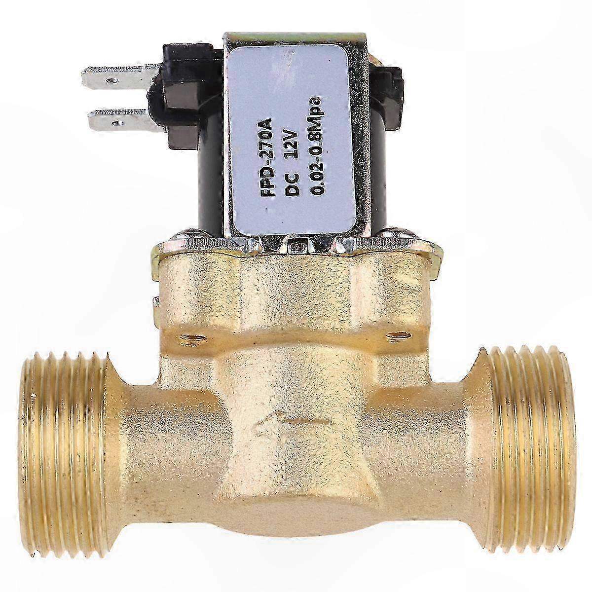12V DC Solenoid Water Flow Switch with Quick Connect - Normally Closed