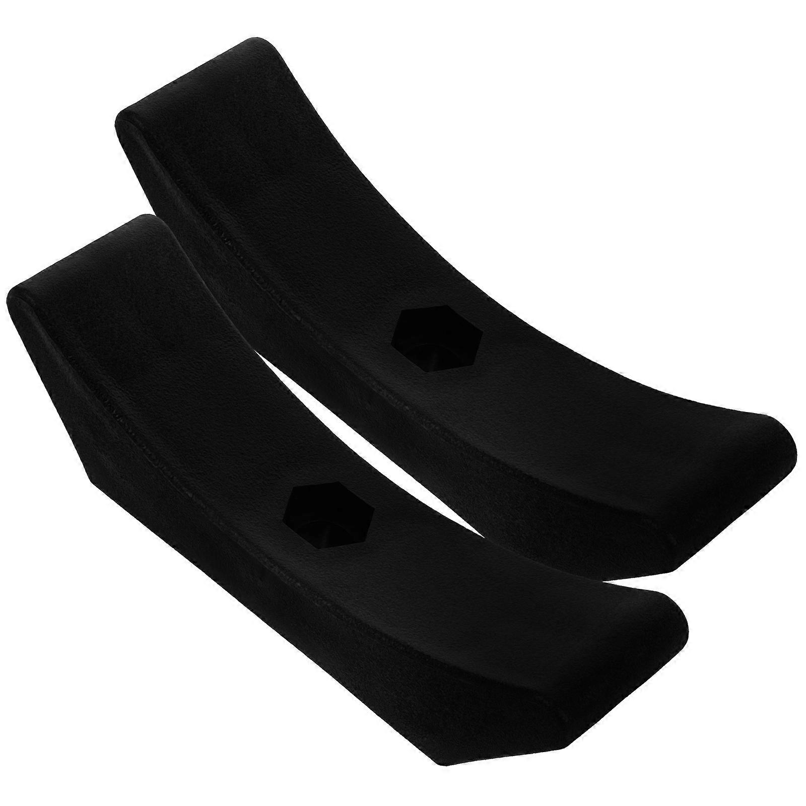 Black Dumbbell Bracket Stand for Home 2Pcs Durable Weight Rack