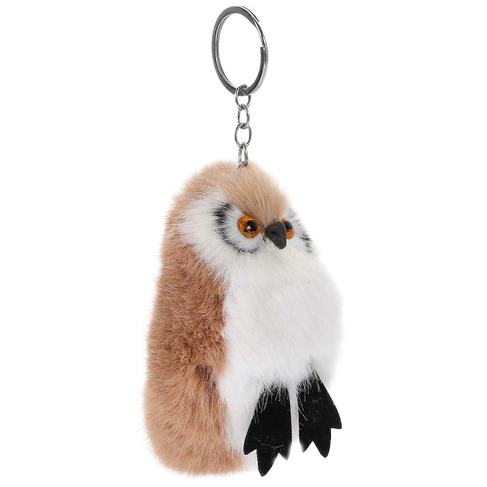 Owl Key Chain Decorative Plush Key Ring for Bag 5Pcs Unique Design