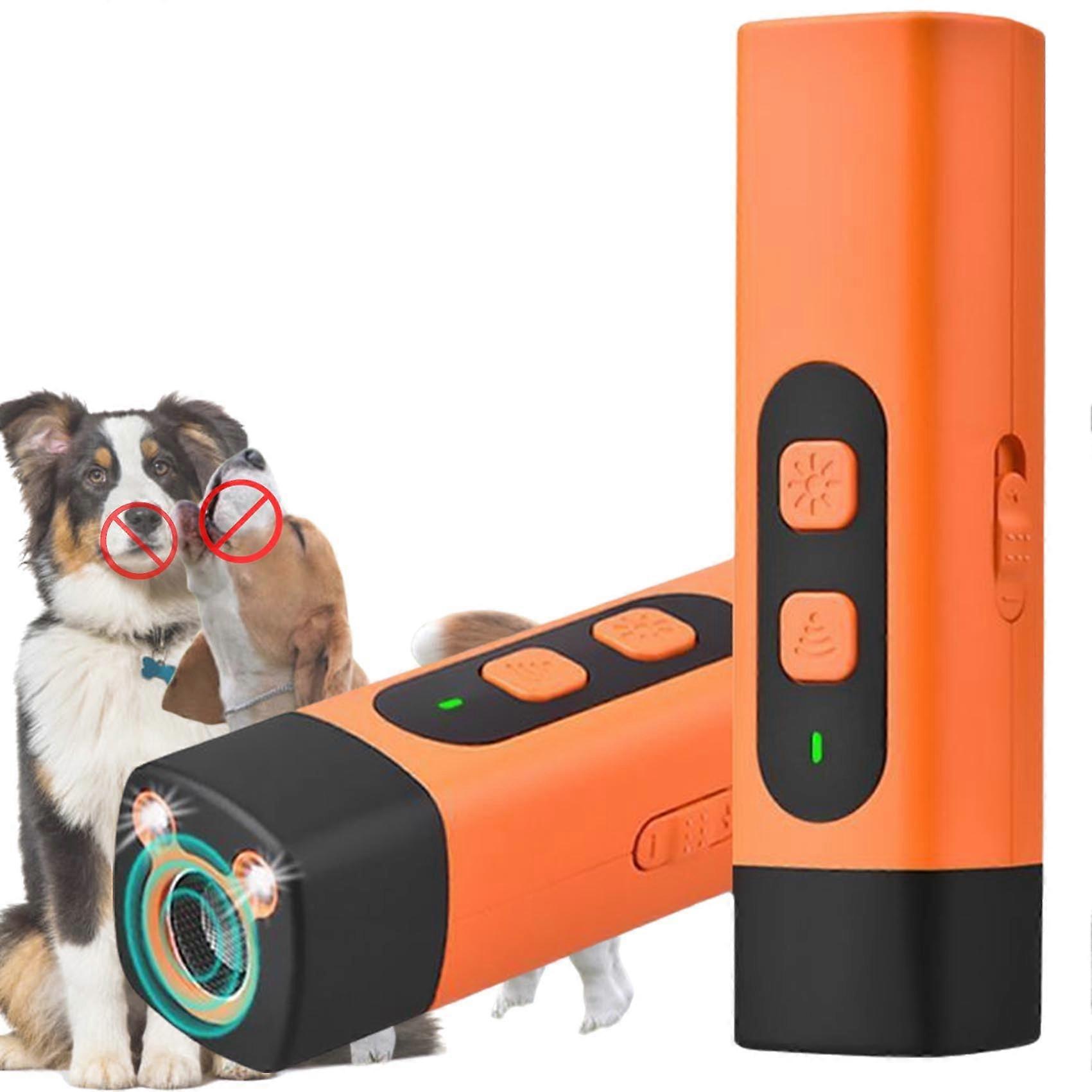 B10 Pro Anti Barking Device Rechargeable Portable Dog Training Device With LED Flashlight For S/M/L Dogs (A)