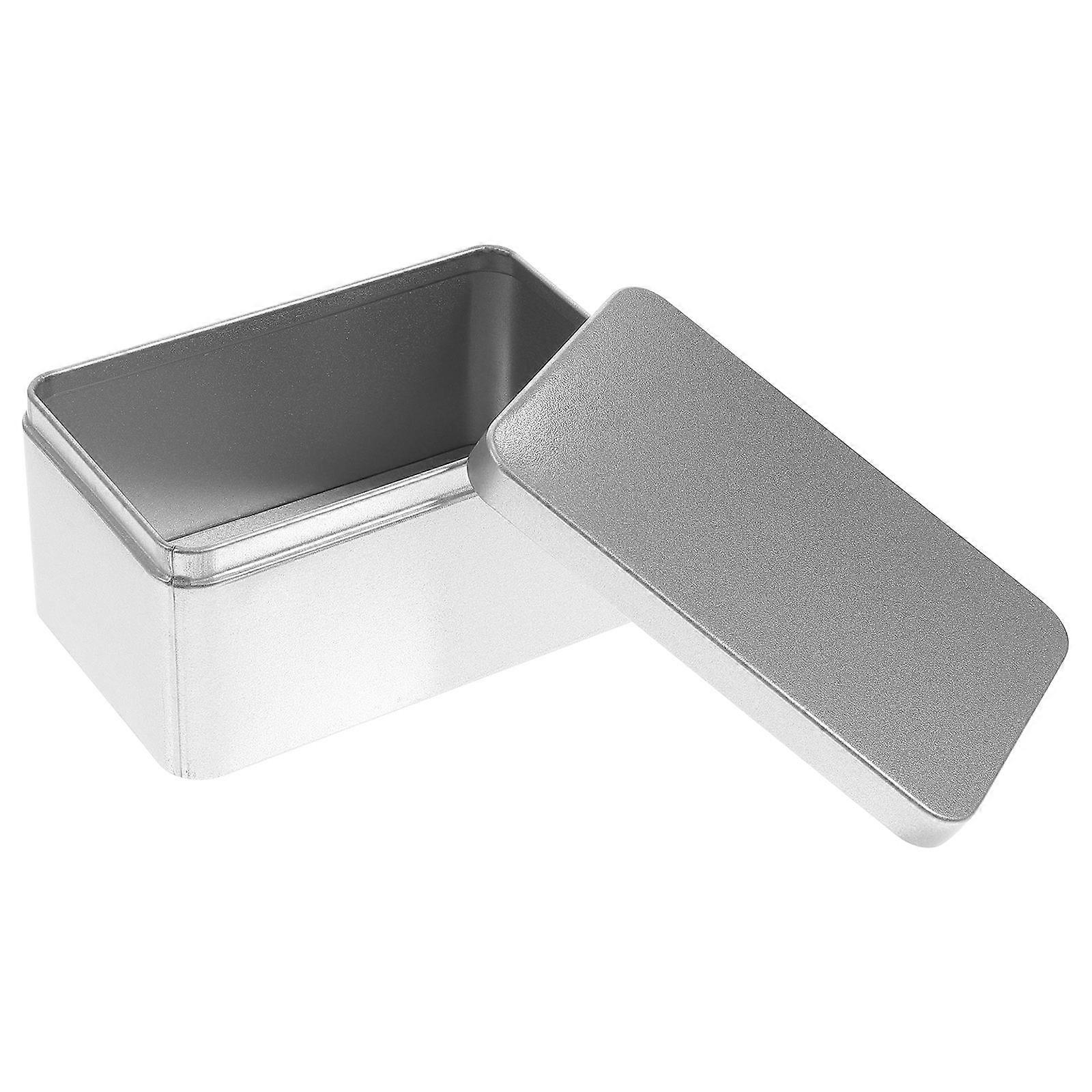 Tinplate Box Rectangular Candy Storage Container for Home Use 5Pcs